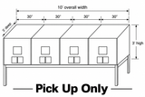 4 Hole • 3’x30”x3’ • Bird Cage